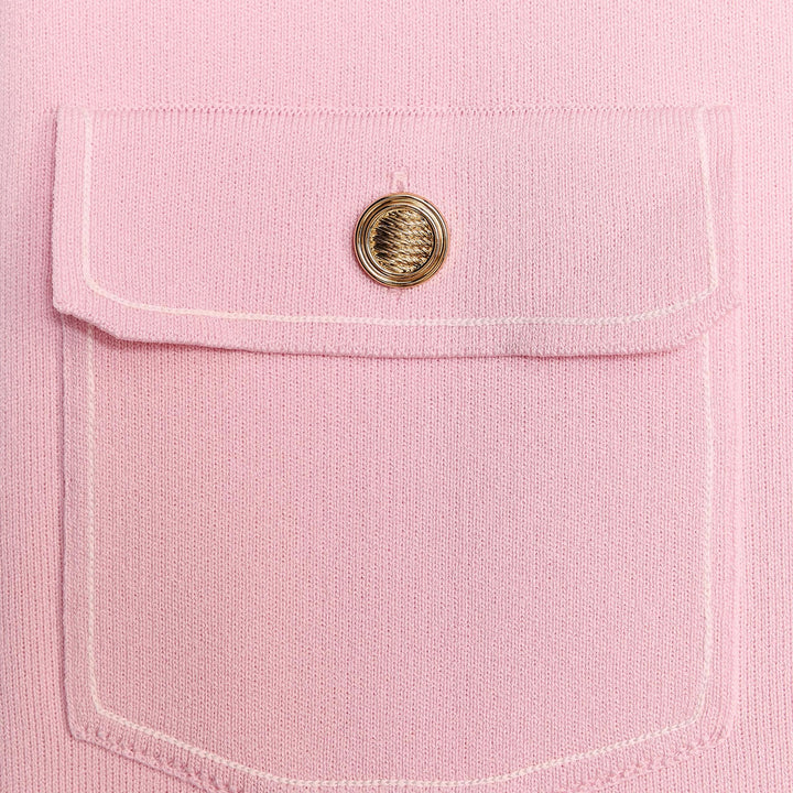 Moudda ZARA - Robe Mini - Encolure Carrée, Pipping, Poches & Bouton Doré - Tunisie 3