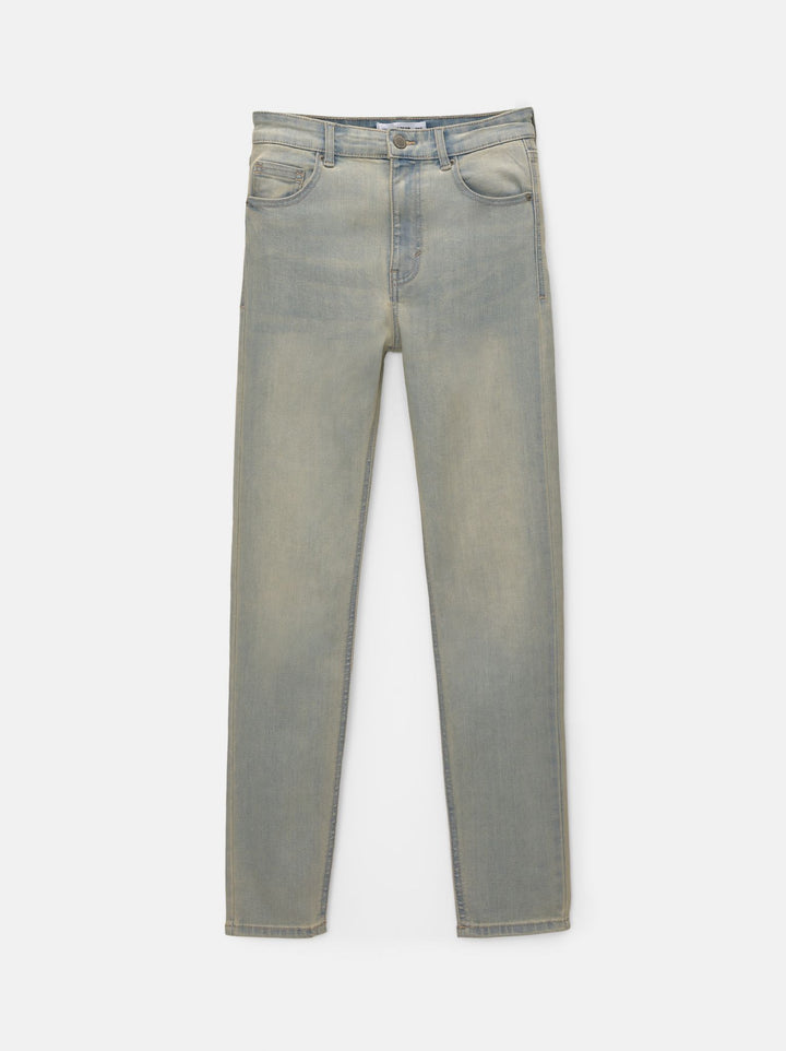 Moudda PULL & BEAR - Pantalon Skinny Taille Haute Blanc - Tunisie 5