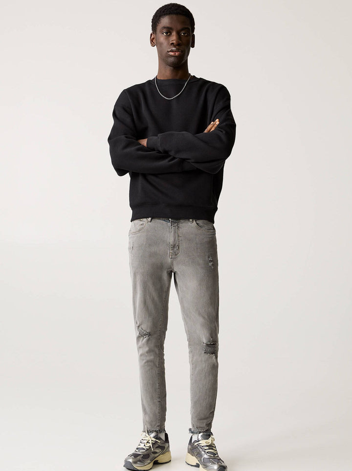 Moudda PULL & BEAR - Pantalon Denim Carrot - Effet Déchiré - Tunisie 2