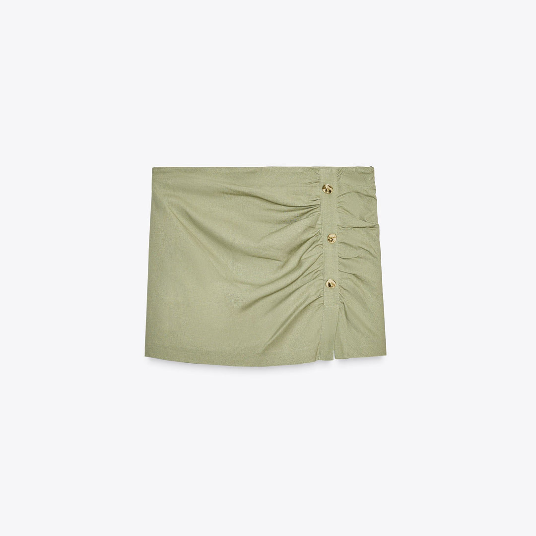 Moudda ZARA - Skort Lin Stretch - Boutons Dorés - Tunisie 1