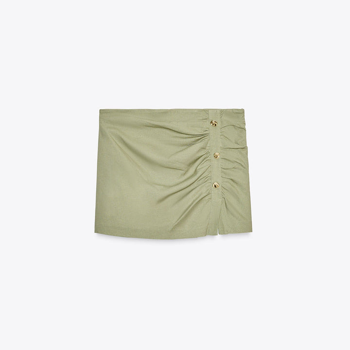 Moudda ZARA - Skort Lin Stretch - Boutons Dorés - Tunisie 1