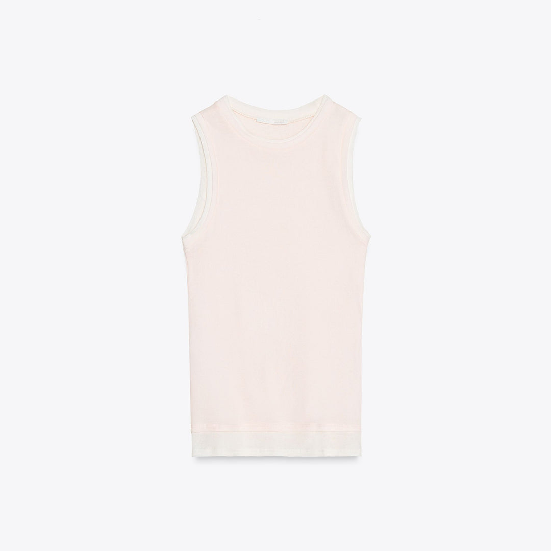 Moudda ZARA - T-Shirt - Effet Double & Col Rond - Tunisie 1