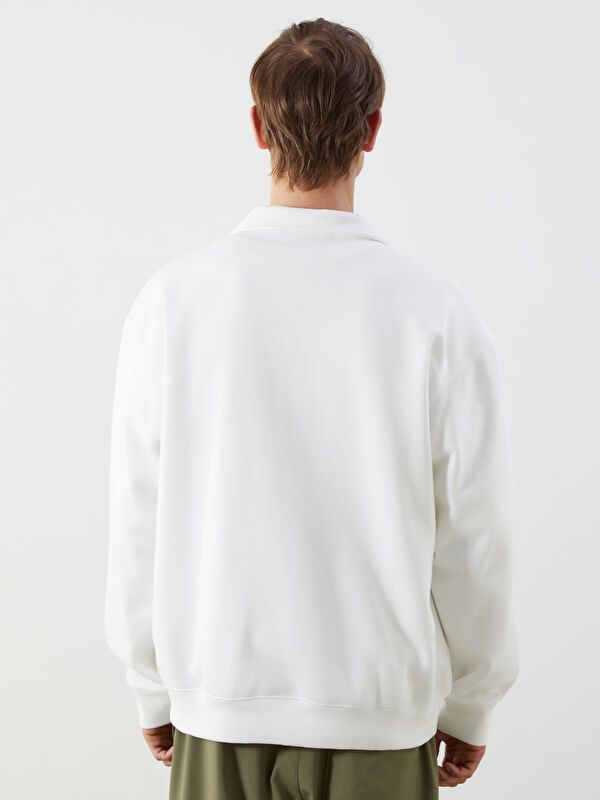 Moudda LC Waikiki - Sweatshirt en jersey Homme Ecru - Tunisie 4