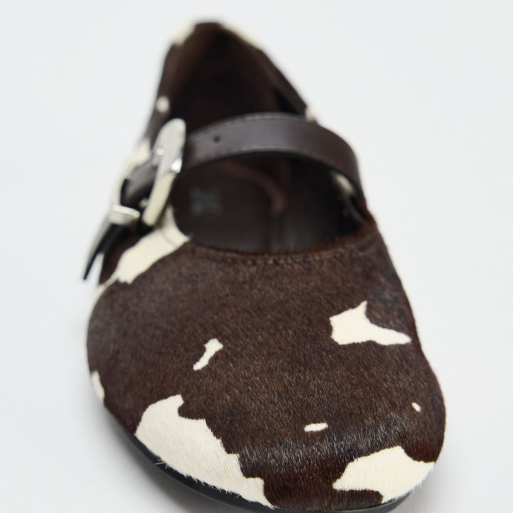 Moudda ZARA - Ballerines bracelet empeigne fausse fourrure imprimé animalier - Tunisie 3