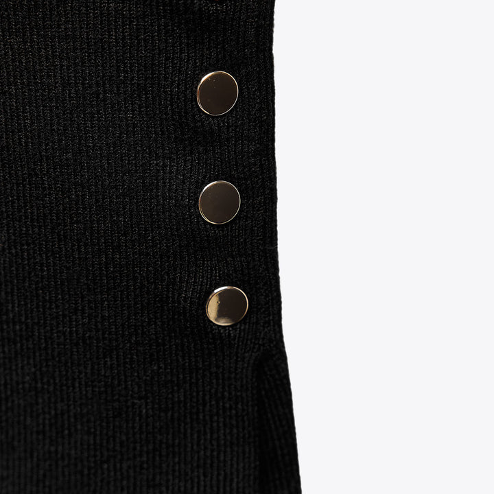 Moudda ZARA - Pull Basic - Col Caja, Bouton Doré & Poignet - Tunisie 4