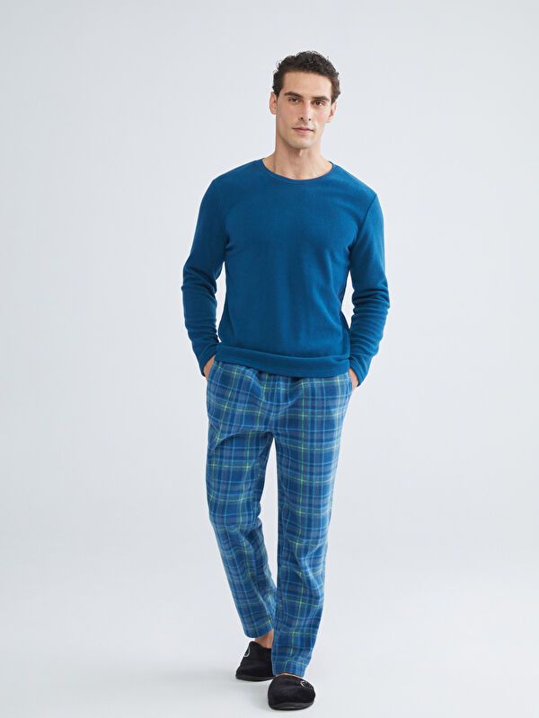 Moudda LC Waikiki - Ensemble pyjama en jersey à manches longues et bas longs pour Hommes - Tunisie 7