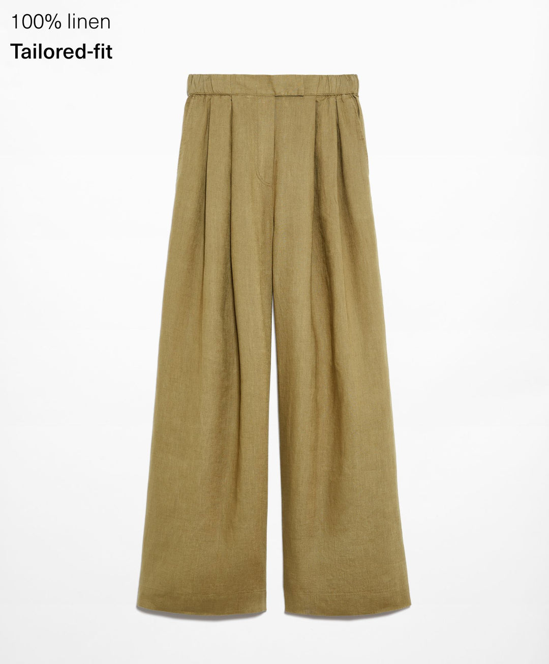 Moudda Oysho - Pantalon 100% Lin Coupe Tailleur Taille Haute - Tunisie 1