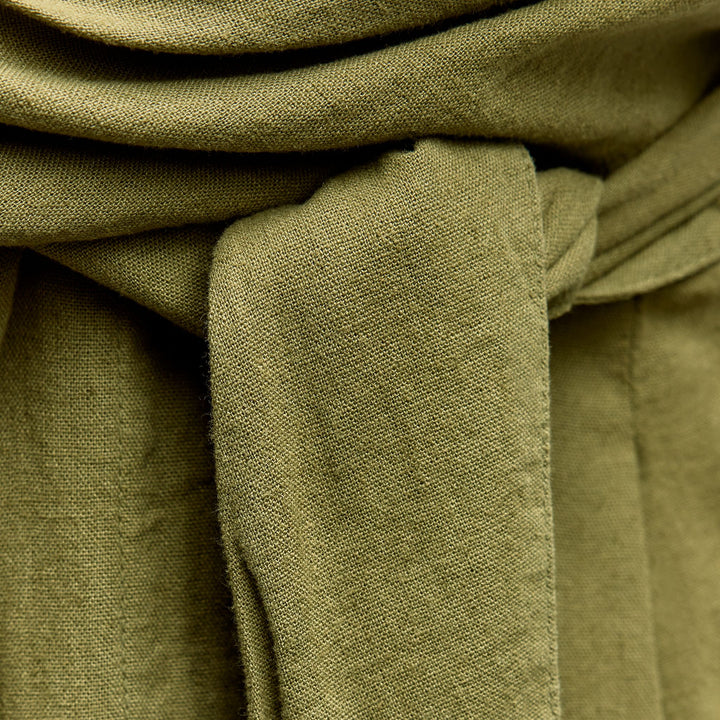 Moudda ZARA - Combinaison manches courtes lin/viscose nouée à la taille - Tunisie 3