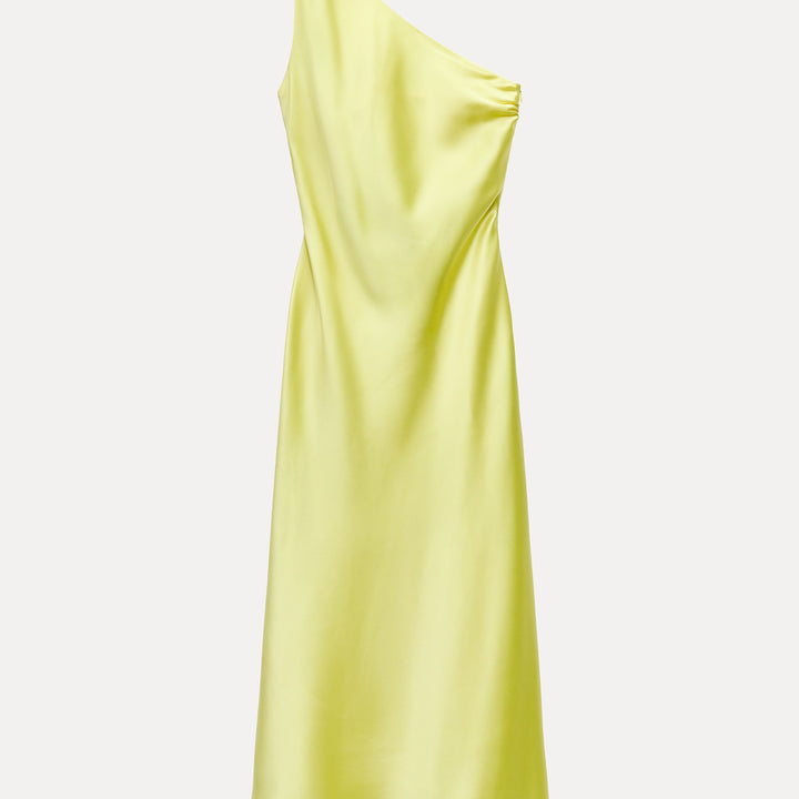 Moudda ZARA - Robe longue satinée asymétrique dos fantaisie - Tunisie 1