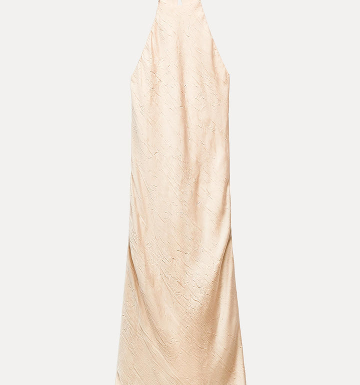 Moudda ZARA - Robe en satin froissé, décolleté travaillé - Tunisie 3