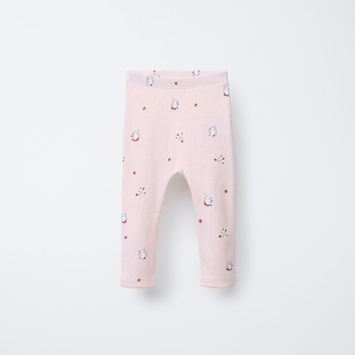 Moudda ZARA - Pack 2 Leggings Pointelle - Poussins & Souriceaux (6T) - Tunisie 2