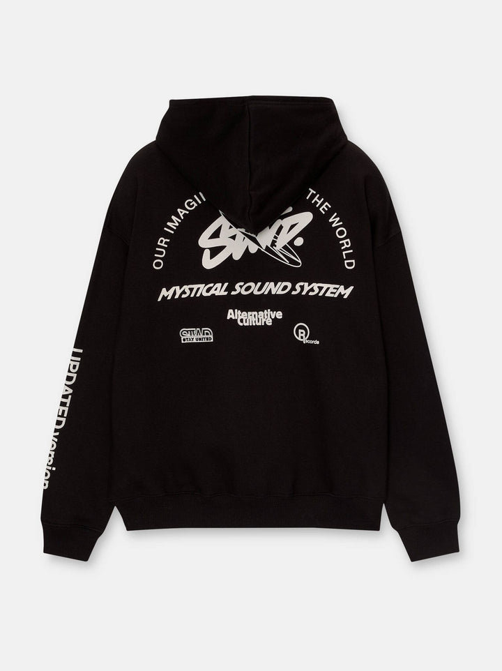 Moudda PULL & BEAR - Sweat à Capuche Updated Studio 01 Noir Lavé - Tunisie 6