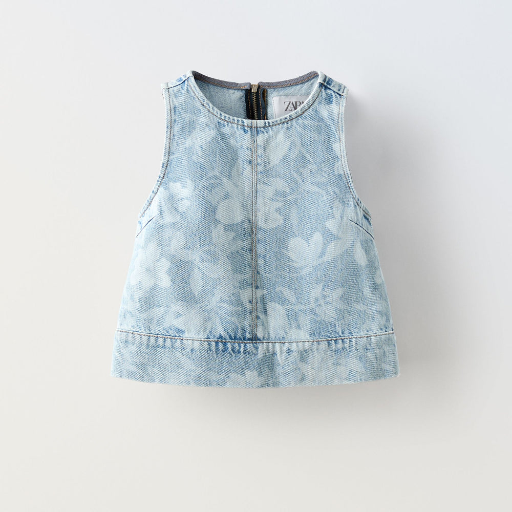 Moudda ZARA - Haut denim imprimé fleurs - Tunisie 2