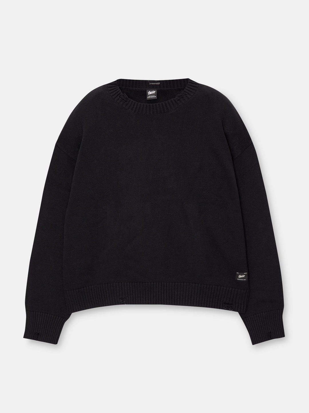Moudda PULL & BEAR - Pull Manches Longues STWD Déchiré et Imprimé - Tunisie 2