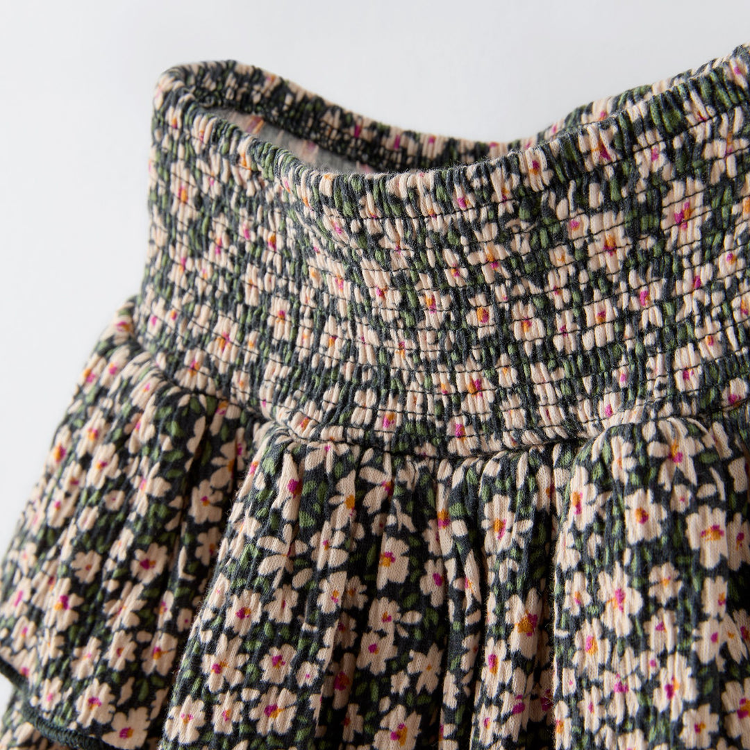 Moudda ZARA - Jupe fille volants multi-élastiques, imprimé total - Tunisie 3