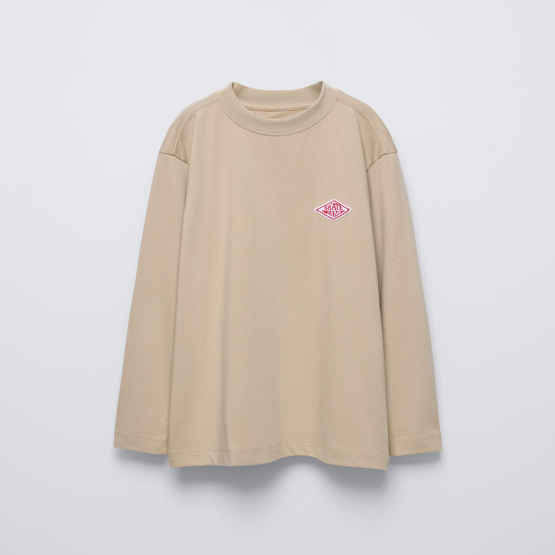 Moudda ZARA - T-shirt manches longues, patch rouge poitrine - Tunisie 2