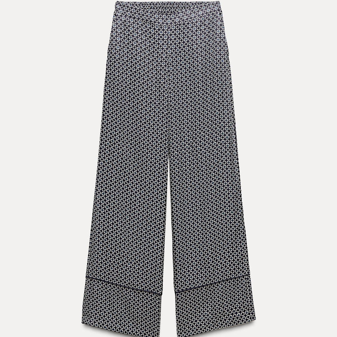 Moudda ZARA - Pantalon ample imprimé géométrique - Tunisie 1