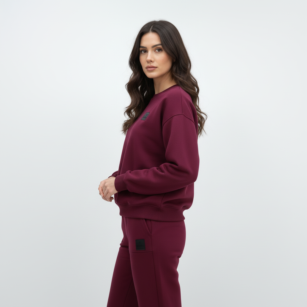 Moudda Lyouna - Ensemble molletonné bordeau - Tunisie 1