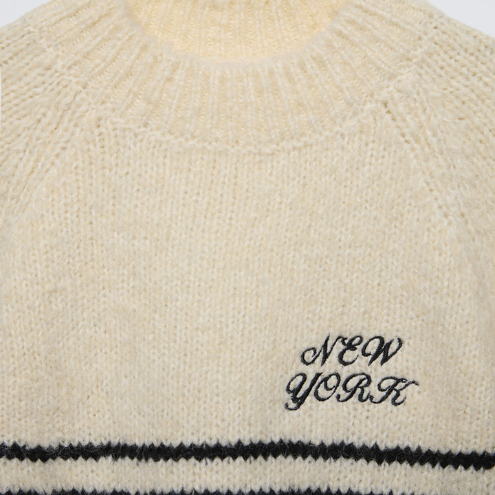 Moudda ZARA - Pull rayé brodé - Tunisie 3