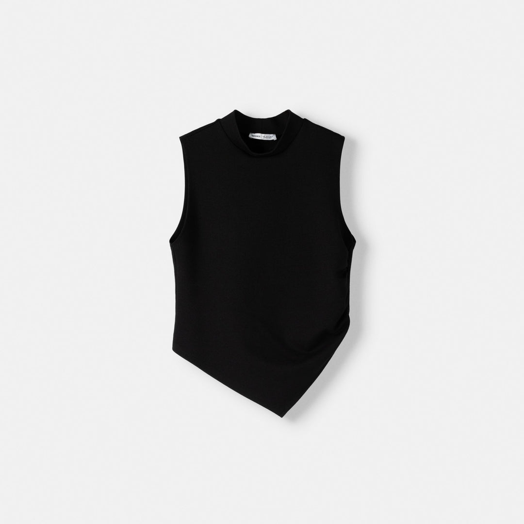Moudda BERSHKA - Top Maille Roma Col Montant Asymétrique - Tunisie 1