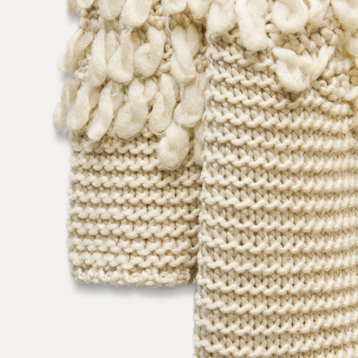 Moudda ZARA - Manteau Long en Maille Bouclée - Tunisie 3