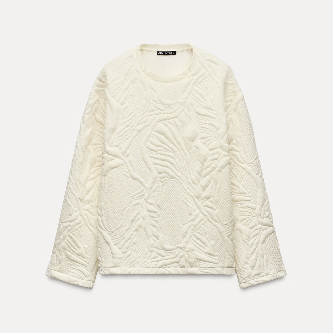 Moudda ZARA - Sweat Matelassé Col Rond - Tunisie 1