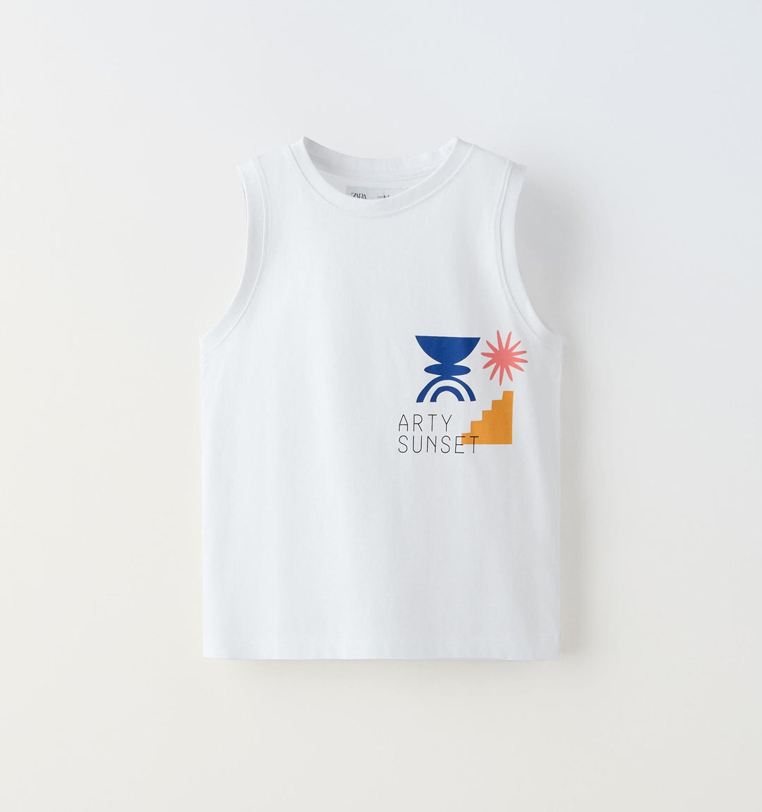 Moudda ZARA - T-shirt manches courtes imprimé coucher de soleil - Tunisie 3