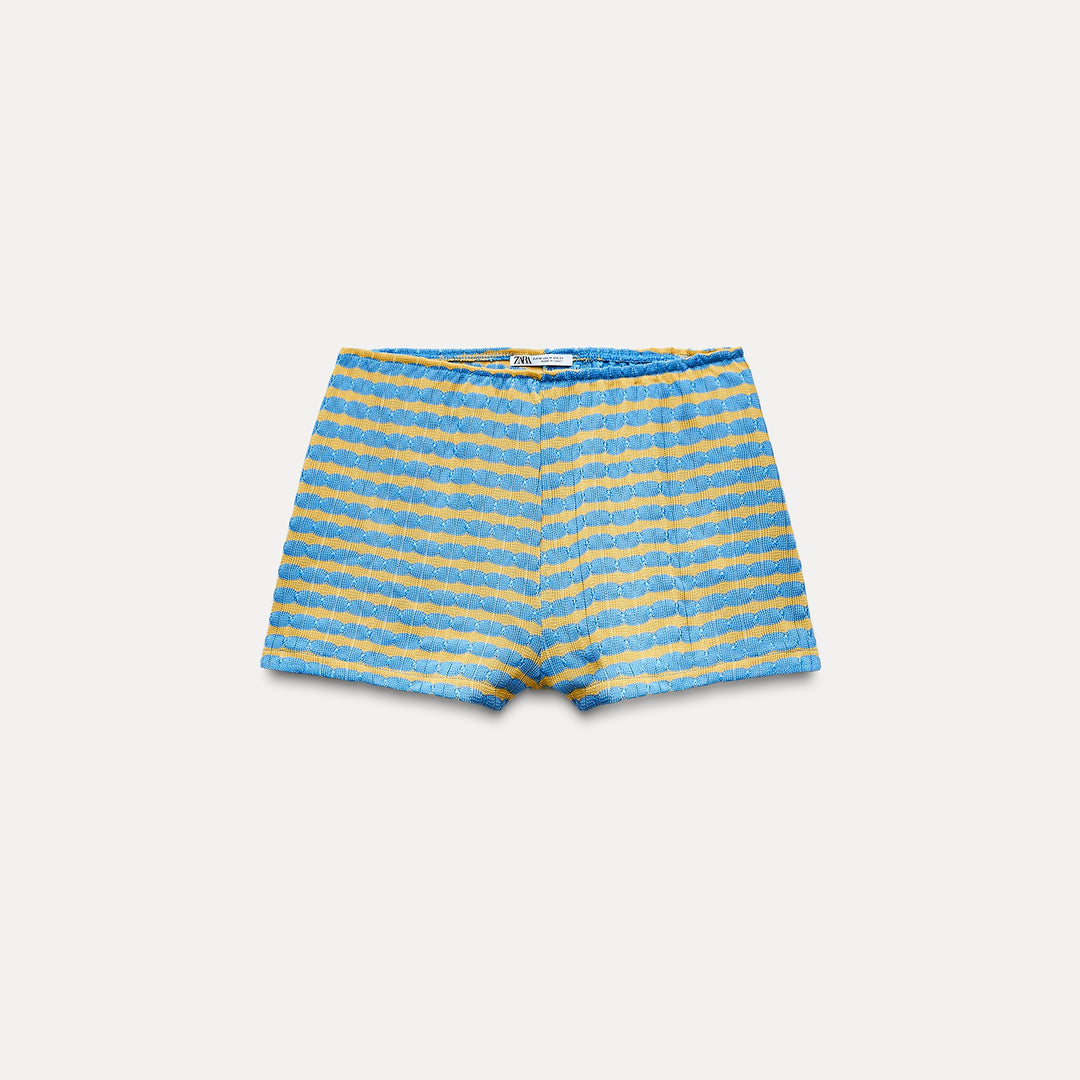 Moudda ZARA - Short Jacquard Rayé (Ensemble) - Tunisie 1