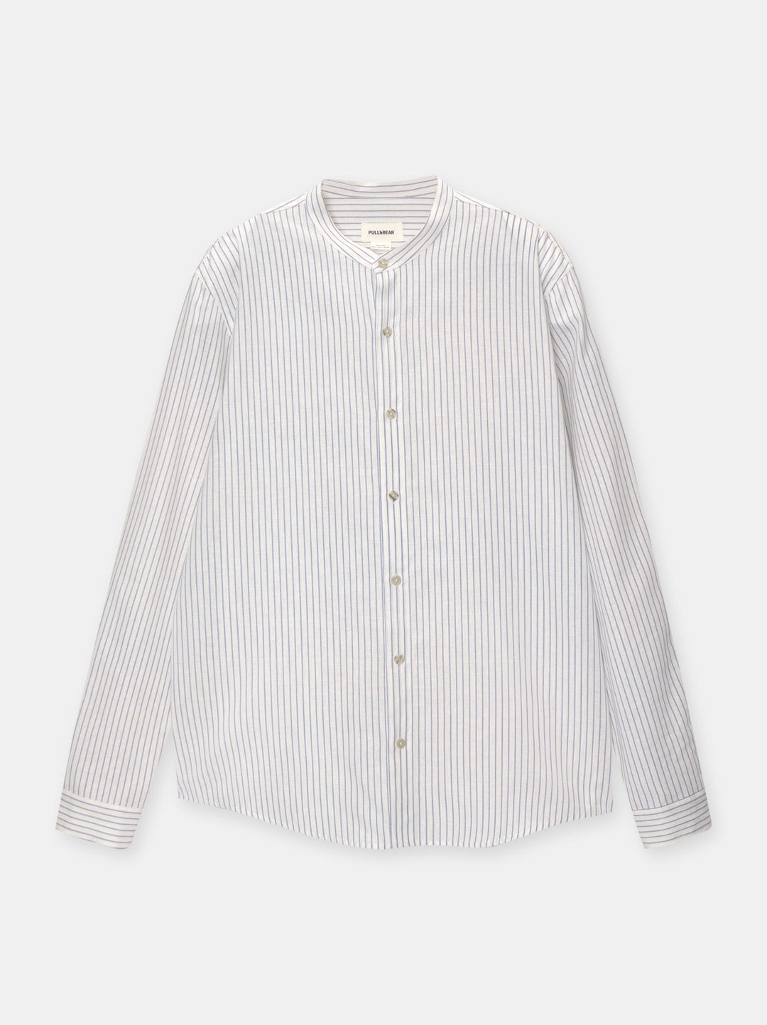 Moudda PULL & BEAR - Chemise Manches Longues Basique Col Mao - Tunisie 1