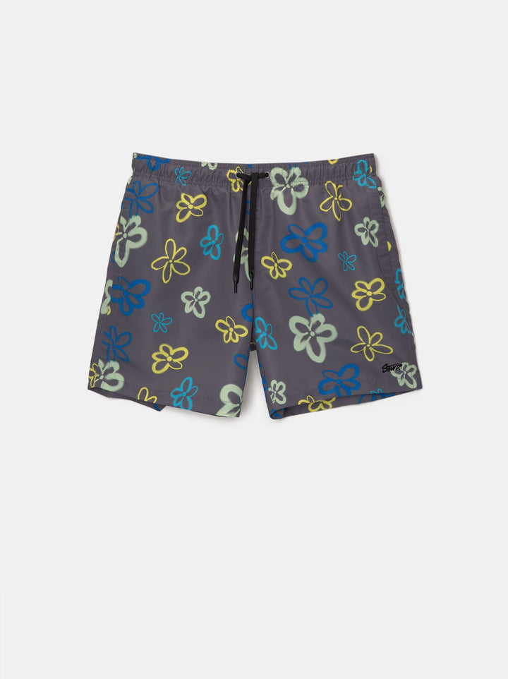 Moudda PULL & BEAR - Maillot de Bain Fantaisie Airbrush Fleurs - Tunisie 2