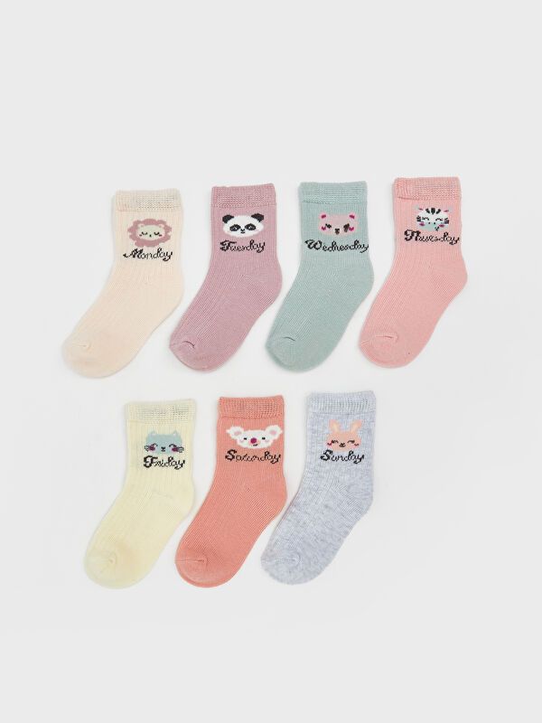Moudda LC Waikiki - Chaussettes courtes Fille Rose pâle - Tunisie 1