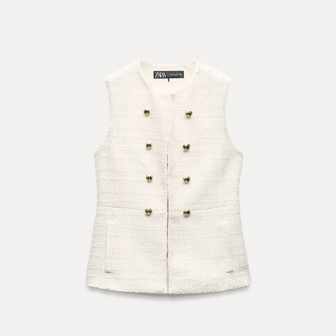 Moudda ZARA - Gilet Long Texturé - Tunisie 1