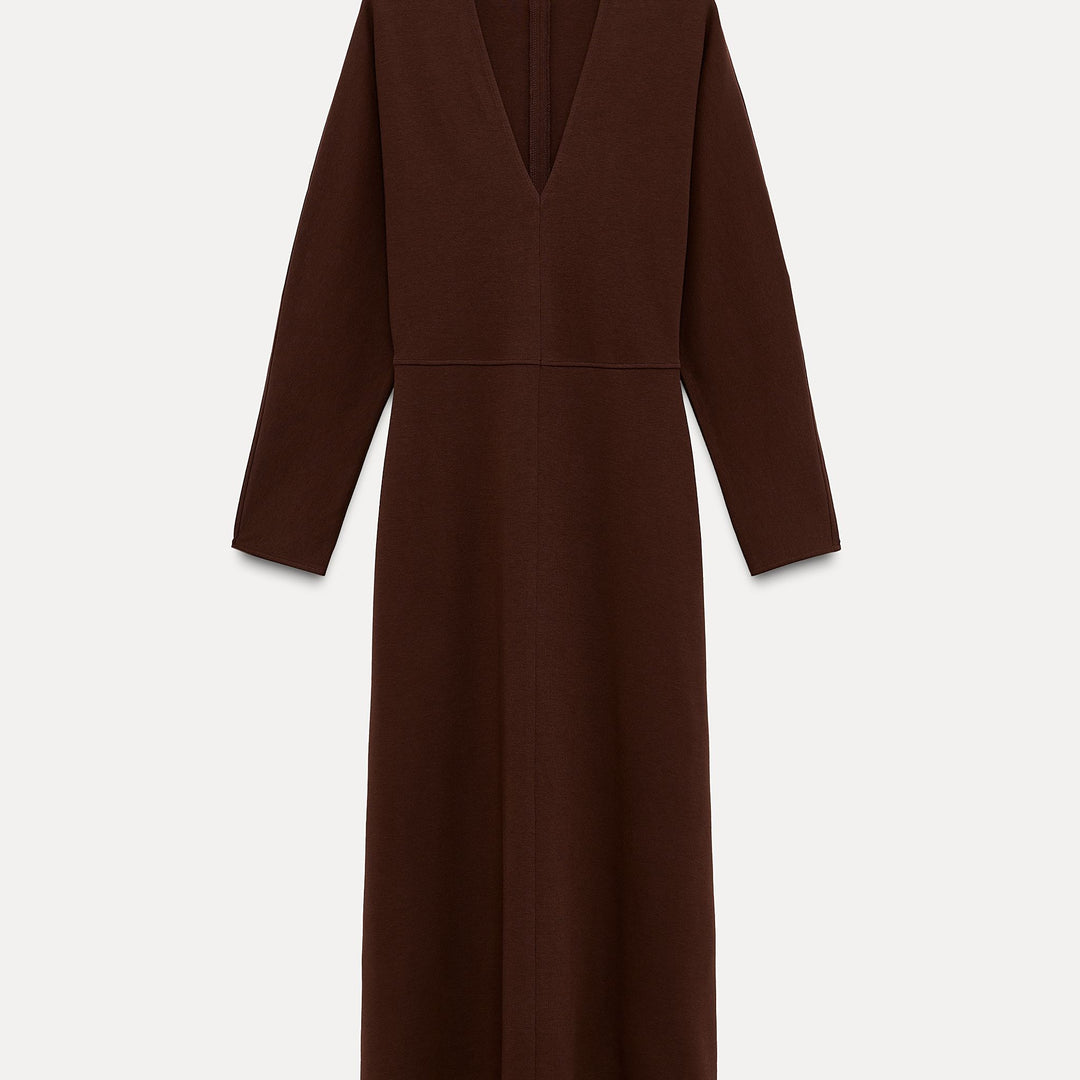 Moudda ZARA - Robe Midi Interlock - Découpes Ajustées - Tunisie 1