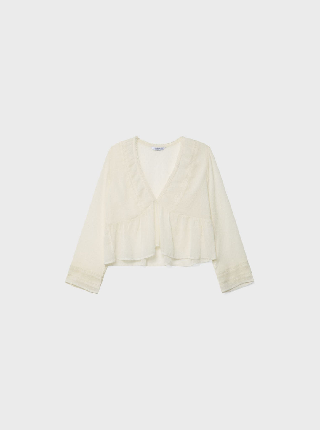 Moudda STRADIVARIUS - Blouse Fluide Écru Col V - Tunisie 3
