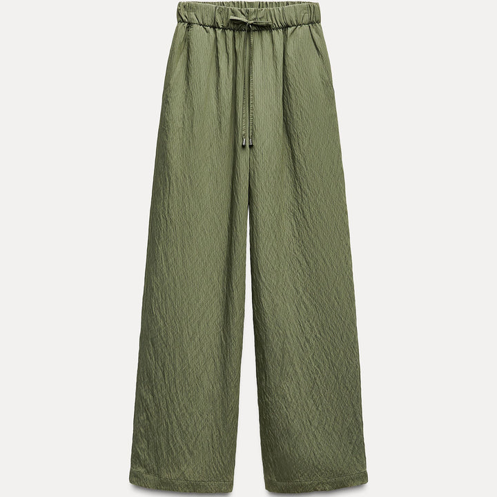 Moudda ZARA - Pantalon jambe large pyjama rayé coordonné - Tunisie 1