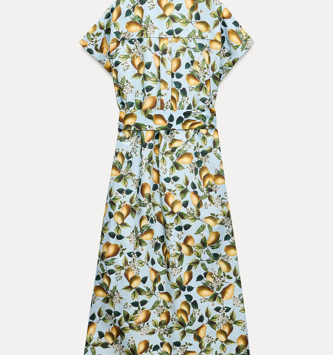 Moudda ZARA - Robe mi-longue chemise manches courtes imprimée poires - Tunisie 3