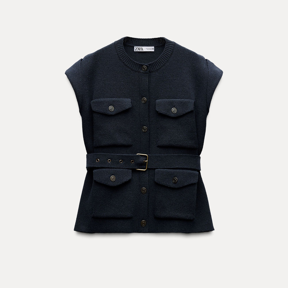Moudda ZARA - Gilet oversized imitation jean poches devant - Tunisie 2