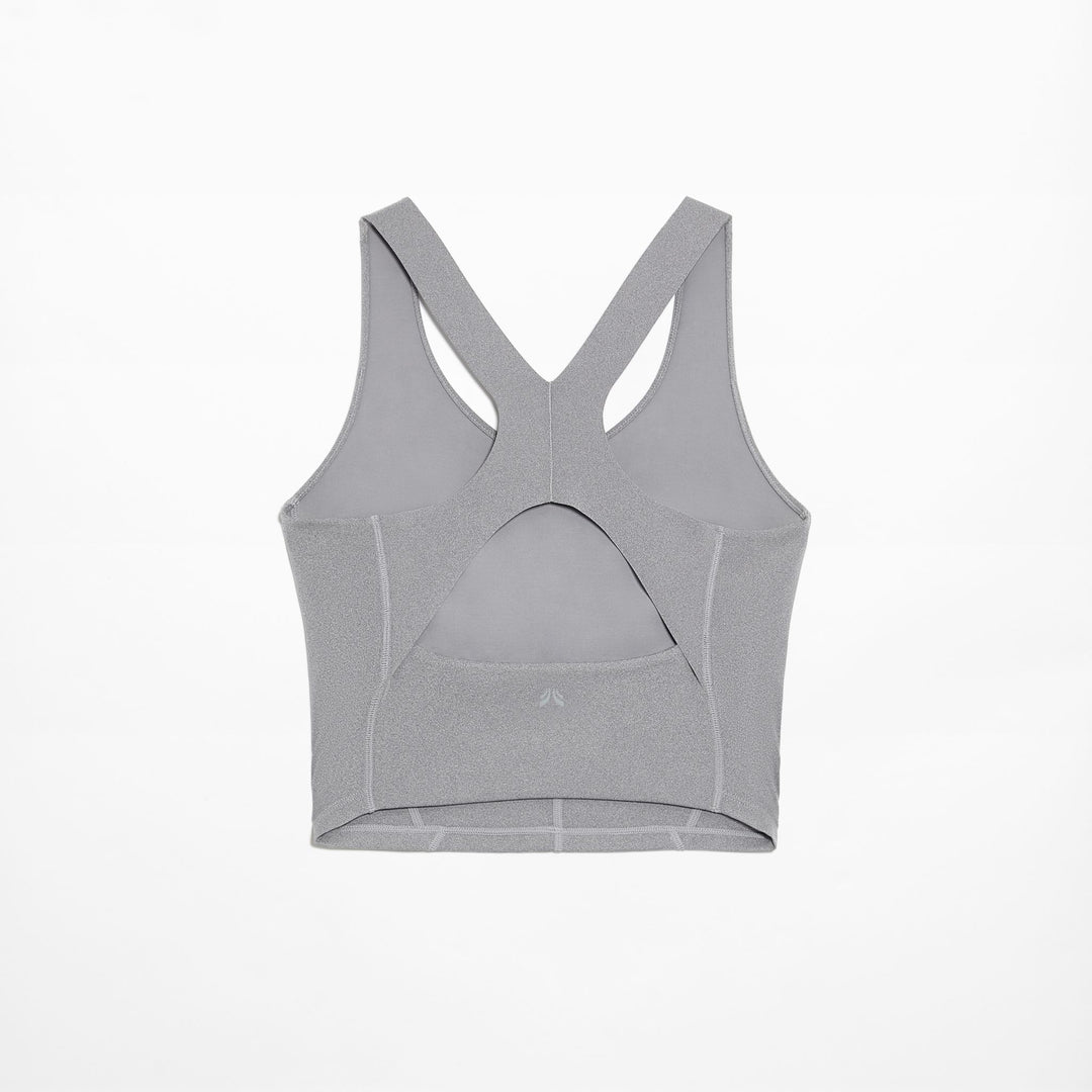Moudda Oysho - Débardeur Compressif Demi-Bustier Col V Gris Moyen - Tunisie 3