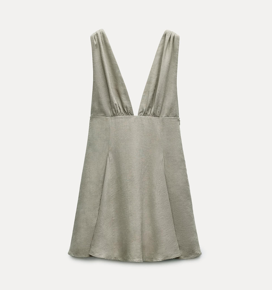 Moudda ZARA - Robe courte en lin, bretelles, volants croisés - Tunisie 3