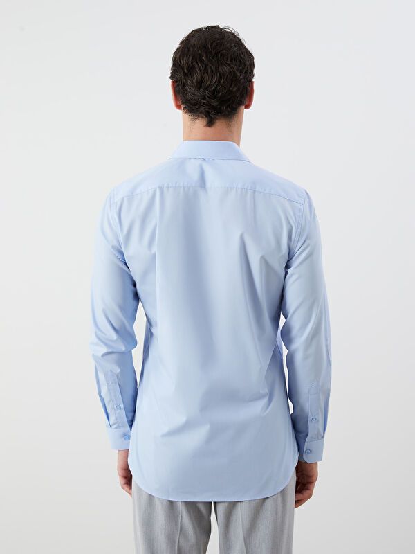 Moudda LC Waikiki - Chemise tissée manches longues Homme Bleu clair - Tunisie 4