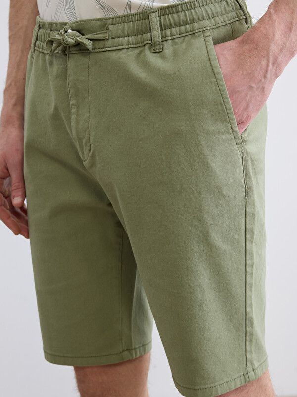 Moudda LC Waikiki - Bermuda en tissu pour Homme couleur Vert kaki - Tunisie 3