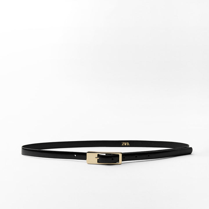 Moudda ZARA - Ceinture fine en cuir avec boucle rectangulaire - Tunisie 2