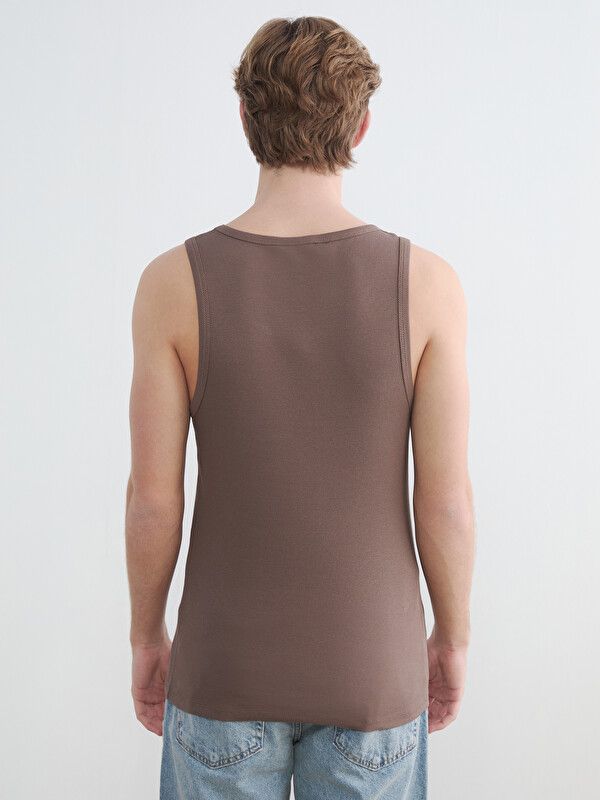 Moudda LC Waikiki - Sans manches en jersey pour Homme couleur  Marron - Tunisie 4