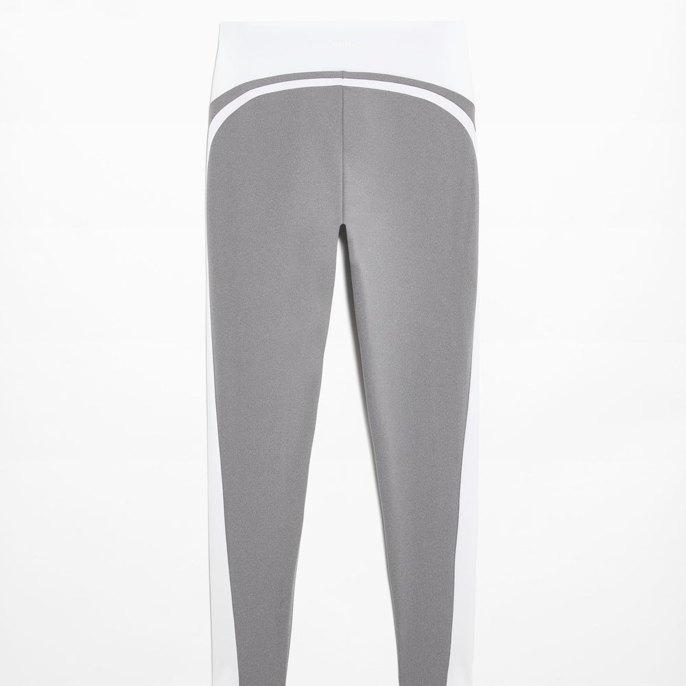Moudda Oysho - Legging Compressif Taille Haute Color Block Gris Moyen - Tunisie 2
