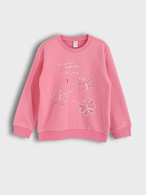 Moudda LC Waikiki - Pack sweatshirt jersey Fille Rose - Tunisie 2