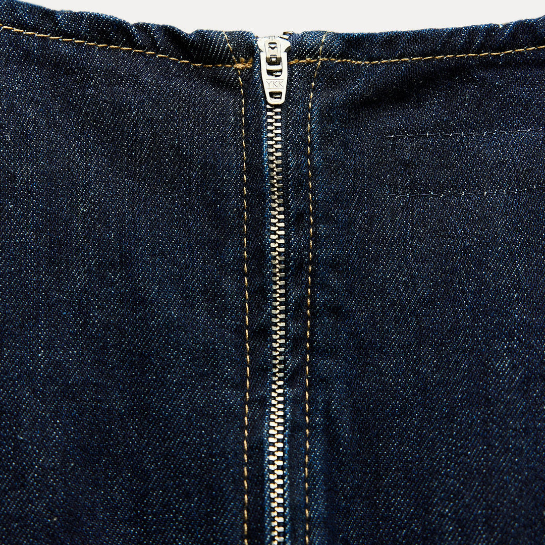 Moudda ZARA - Robe mi-longue en jean brut ajustée - Tunisie 4