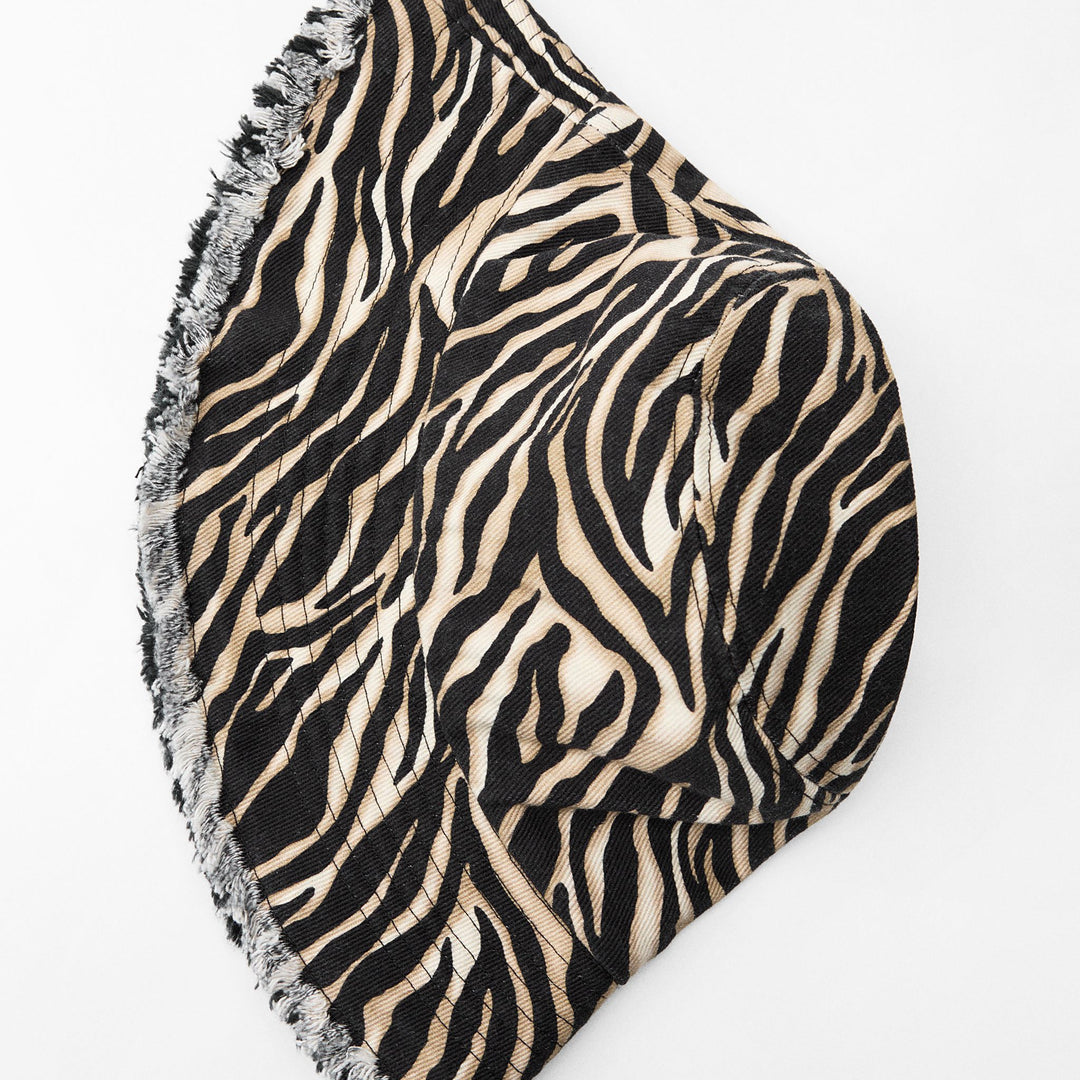 Moudda ZARA - Casquette bucket imprimée zèbre à visière courte - Tunisie 1