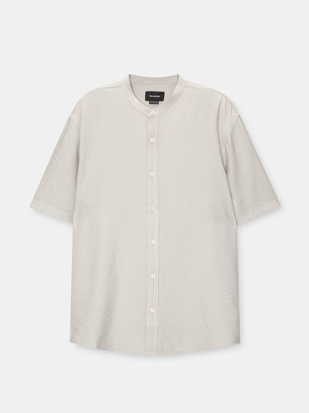 Moudda PULL & BEAR - Chemise Basique Demi-Manches Col Mao - Tunisie 2