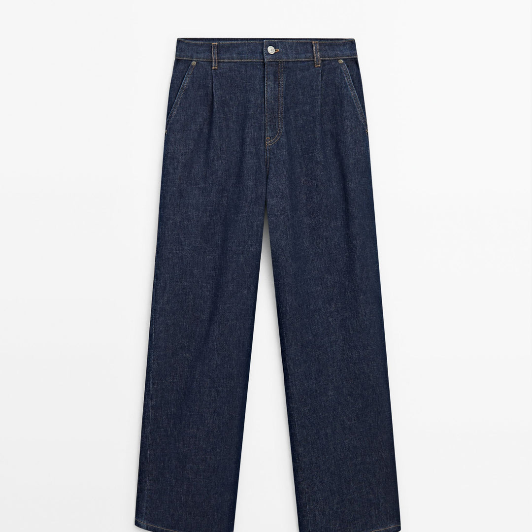 Moudda Massimo Dutti - Jean taille haute jambe large plissé - Tunisie 2
