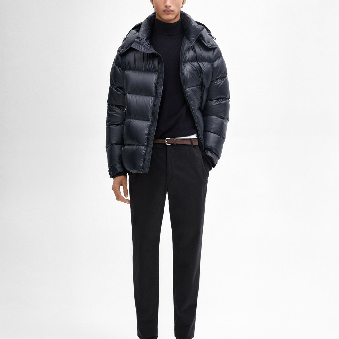 Moudda Massimo Dutti - Pantalon sergé brossé détail taille coupe fuselée - Tunisie 8